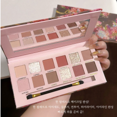 Dawang로즈브라운 12컬러 아이섀도우 팔레트 유화풍 메이크업 음영 메이크업 팔레트 섀도우 팔레트