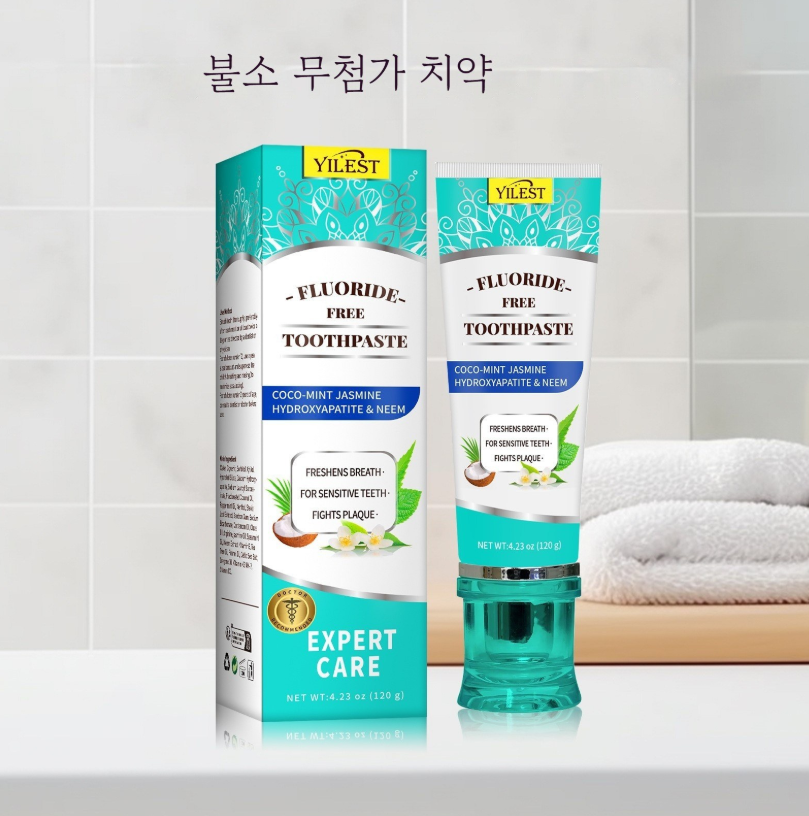코코넛 민트 무불소 치약 치아 미백 구취 제거 구강 케어